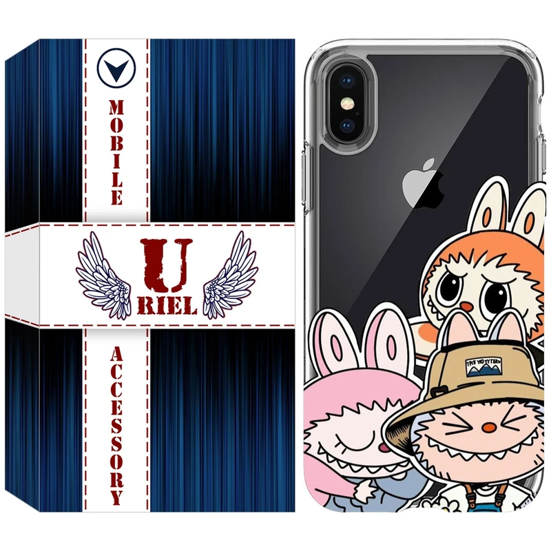 کاور یوریل مدل Clear کد 145 طرح لبوبو Labubu مناسب برای گوشی موبایل اپل iPhone X / XS