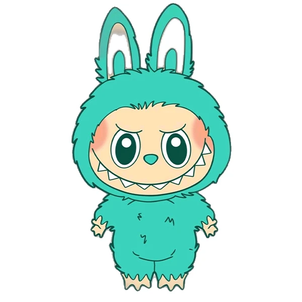 استیکر پارچه و لباس پاد آفرین طرح لبوبو کد 101