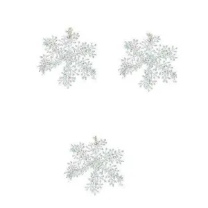 آویز تزیینی مدل طرح دانه برف 3 عددی HT-15