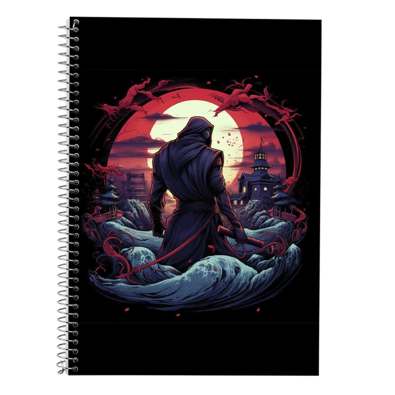 دفتر زبان 50 برگ مدوپد مدل دوخط طرح Naroto کد DF11218