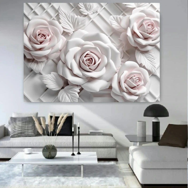 پوستر طرح گل رز مدل سرامیکی کد PY311