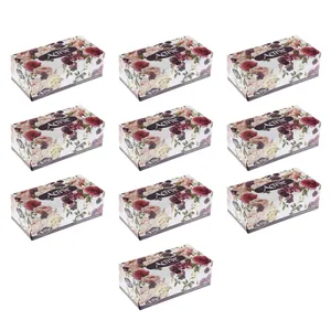 دستمال کاغذی 150 برگ اکتیو مدل Yas Flower بسته 10 عددی