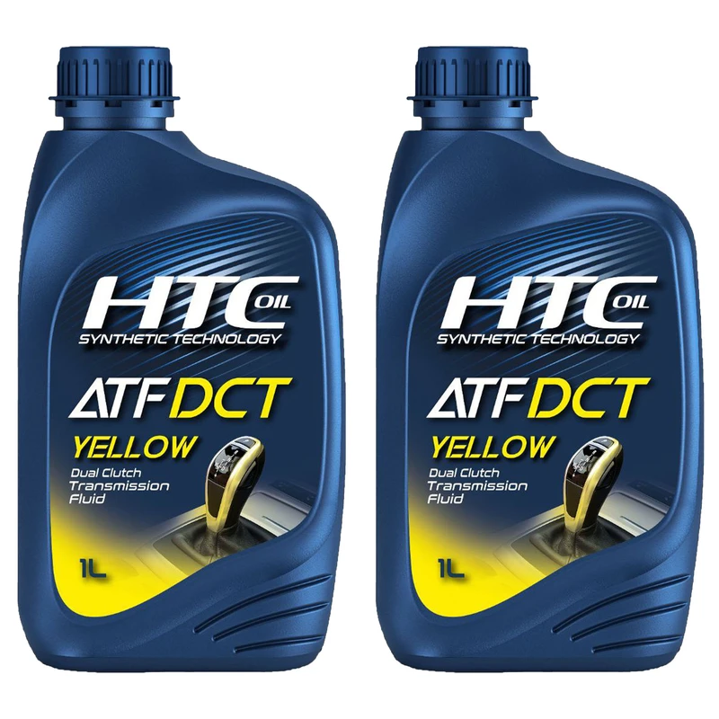 روغن گیربکس اتوماتیک اچ تی سی اویل مدل ATF DCT YELLOW حجم 2 لیتر بسته 2 عددی