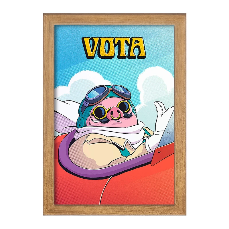 تابلو خندالو مدل انیمه پورکو روسو کد F87