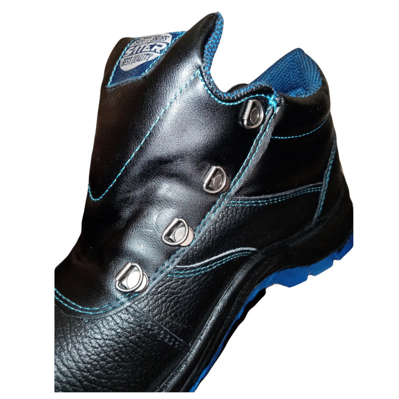 پوتین ایمنی مدل چرمی کف رنگی کد 08