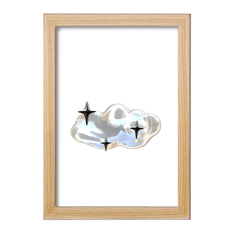 تابلو خندالو مدل ابر کروم کد F3897