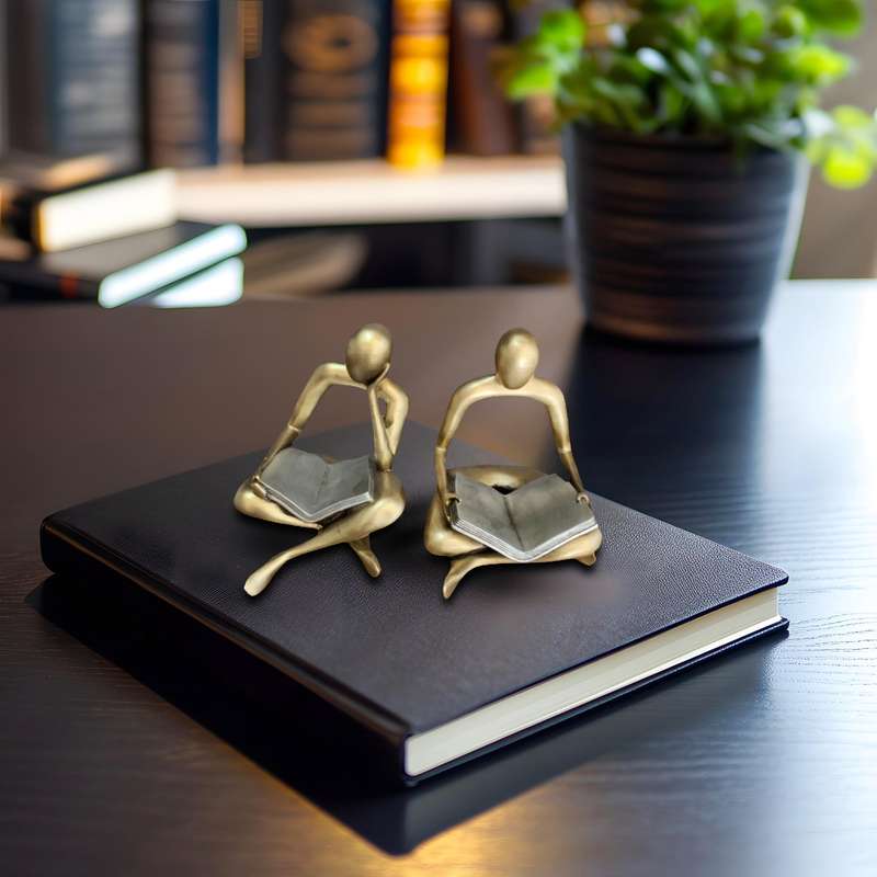 مجسمه مدل کتابخوان کد 2706 مجموعه دو عددی مجسمه مدل کتابخوان کد 2706 مجموعه دو عددی
