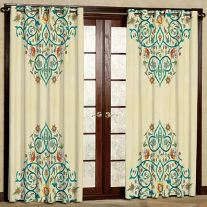پرده مدل مخمل پانچی کد 104R سایز 140x280 سانتی متر