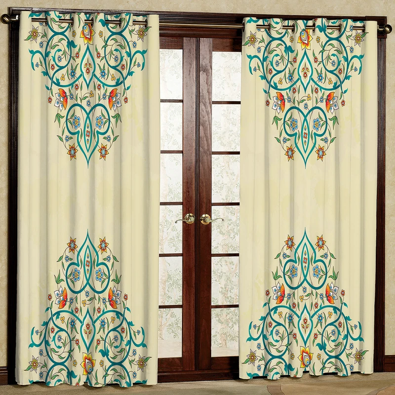   پرده مدل  هازان پانچی کد D 104R  سایز 140x200 سانتی متر