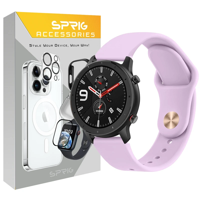 بند اسپریگ مدل SIC مناسب برای ساعت هوشمند امیزفیت GTR 42mm