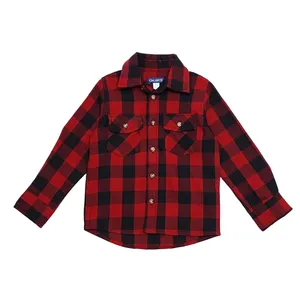 پیراهن آستین بلند یقه برگردان پسرانه اوکایدی مدل 6207