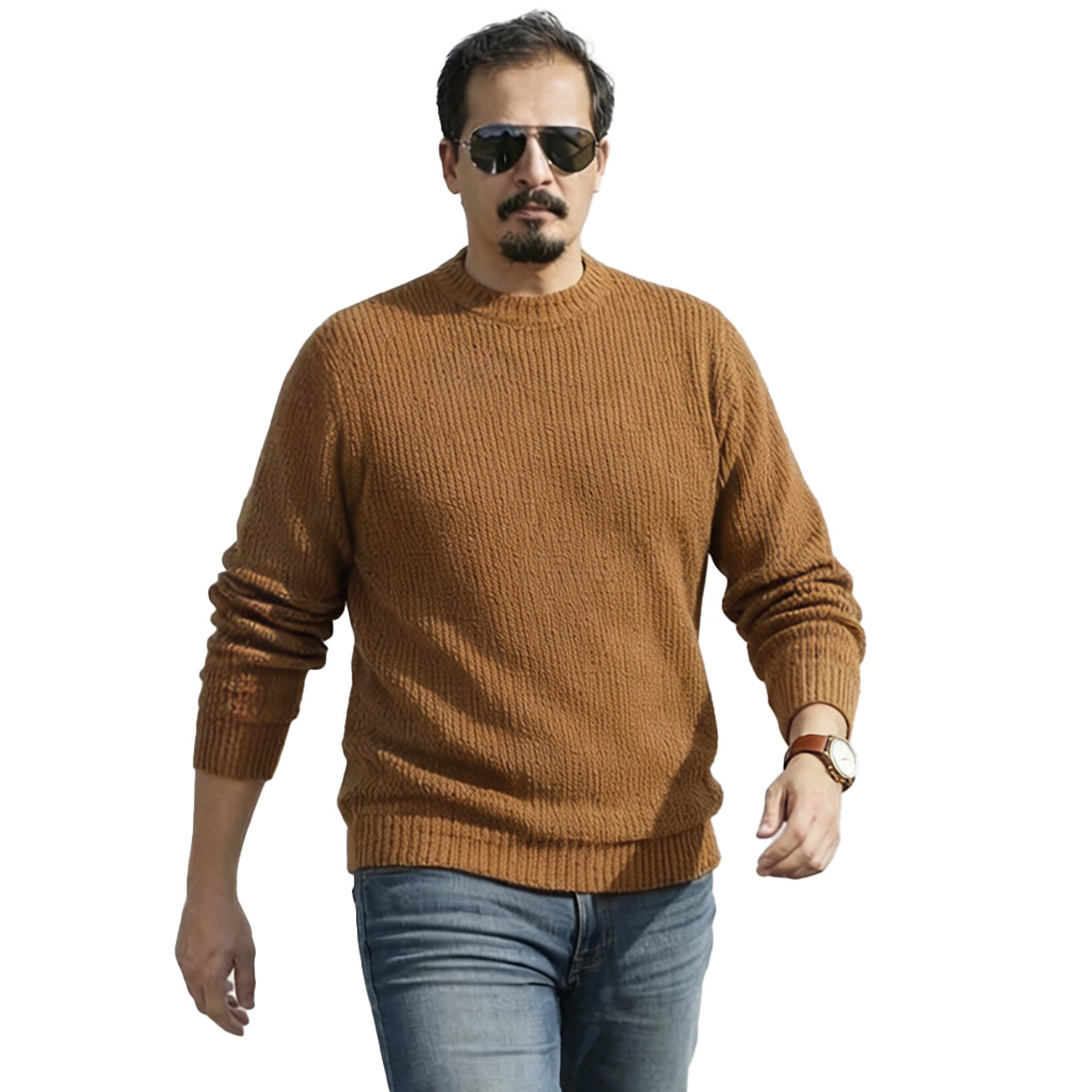 پلیور یقه گرد مردانه مدل کارن کد Yb01-2