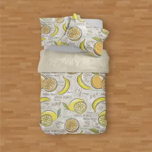 سرویس روتختی مدوپد طرح ویتامین مدل PAT00283 یک نفره 4 تکه