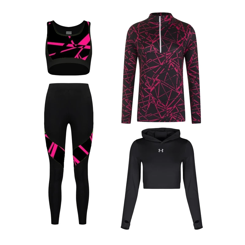 ست چهار تکه لباس ورزشی زنانه مدل 1401-276-163