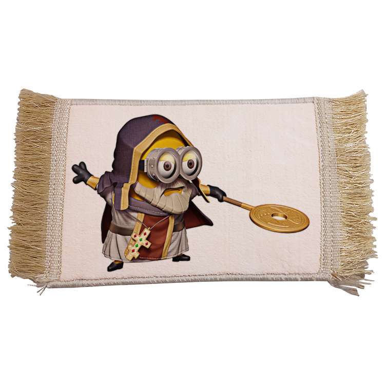 فرش ماشینی دیوارکوب مدل مینیون کد 82