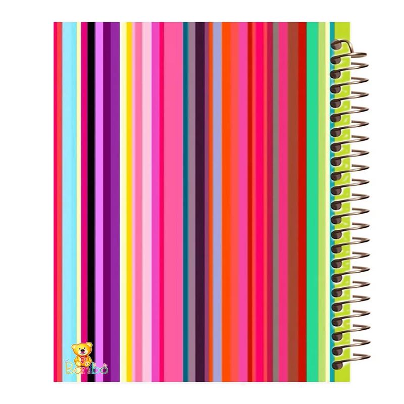 دفتر مشق 100 برگ بانیبو طرح  چند رنگ کد 823