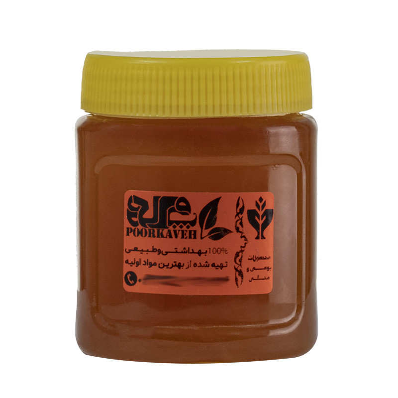 عسل بدون موم آویشن محلی ممتاز پورکاوه - 500 گرم