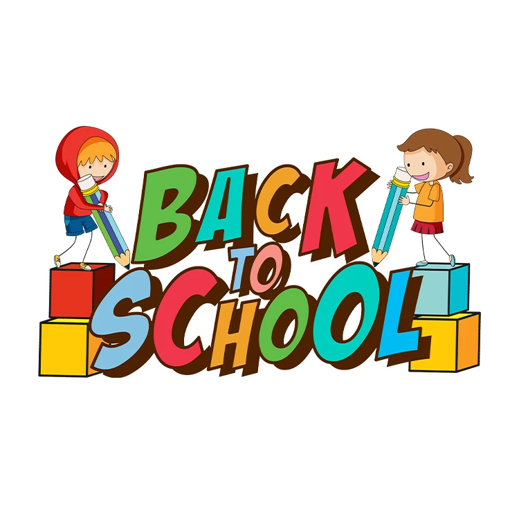 استیکر پارچه و لباس پاد آفرین مدل بازگشت به مدرسه کد S2525