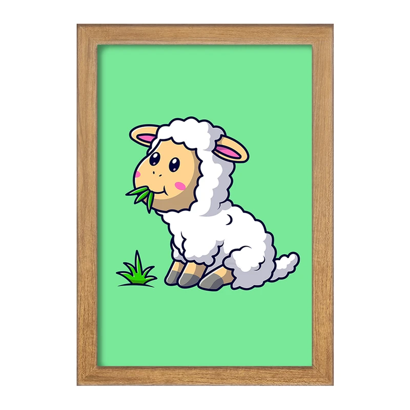 تابلو خندالو مدل حیوانات بامزه گوسفند کد 29697