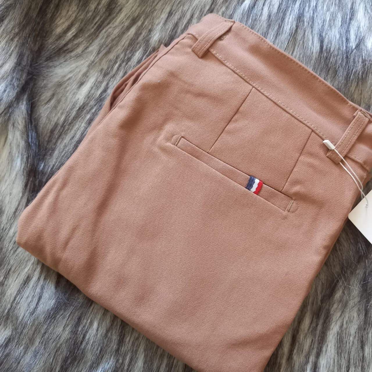 شلوار مردانه مدل کتان کد GL022 رنگ نسکافه ای