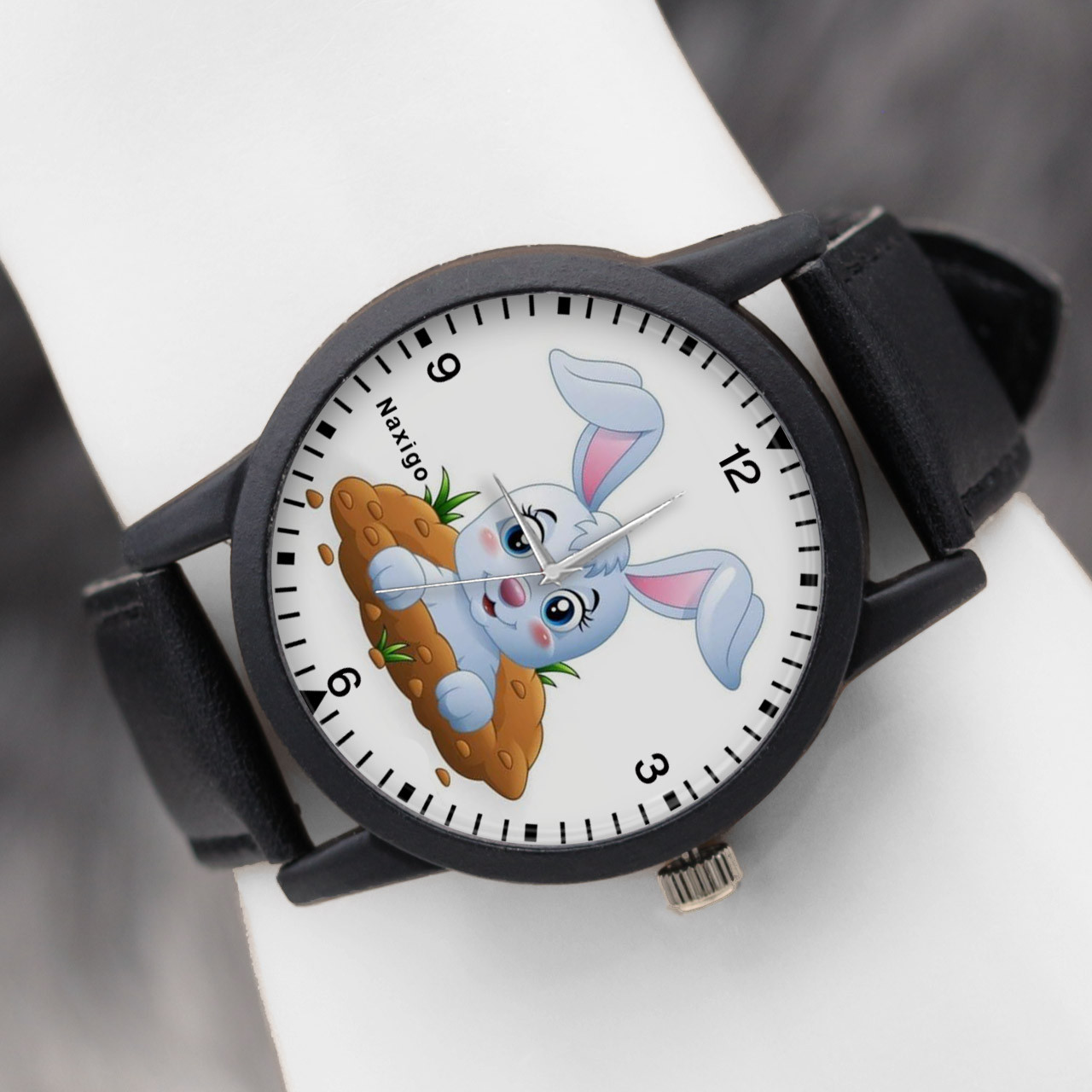 ساعت مچی عقربه ای ناکسیگو مدل خرگوش کد LF12584
