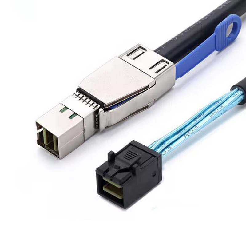 کابل Mini SAS HD SFF-8644 به SFF-8643 اسمارطور مناسب برای RAID و سرور مدل SM231 طول 1 متر