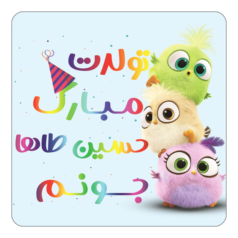 مگنت کاکتی طرح تولد حسین طاها مدل پرندگان خشمگین Angry Birds کد mg57707