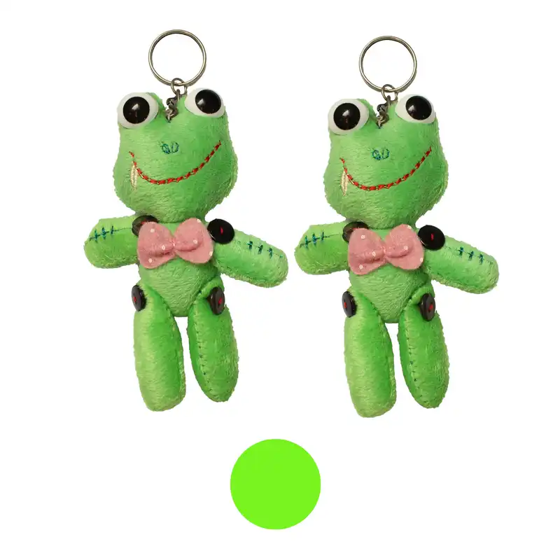 جاکلیدی مدل قورباغه دکمه‌ای دوقلو بسته 2 عددی