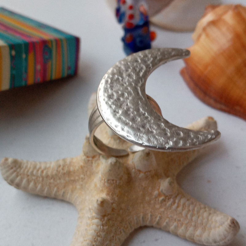 انگشتر زنانه مدل ماه کد MOON-6