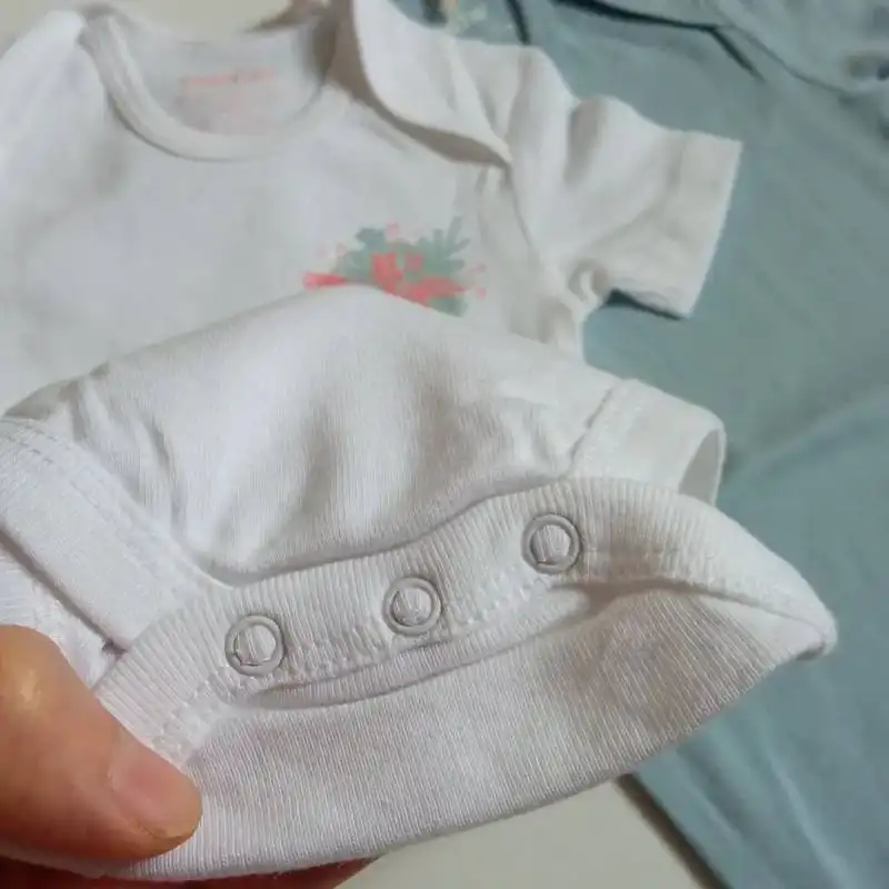 بادی آستین کوتاه نوزادی لوپیلو مدل  b9 مجموعه دو عددی