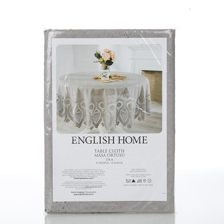 رومیزی انگلیش هوم مدل Fiorina سایز 152x152 سانتی‌متر