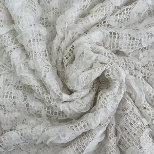 پارچه لباس مدل تور گلدوزی 004