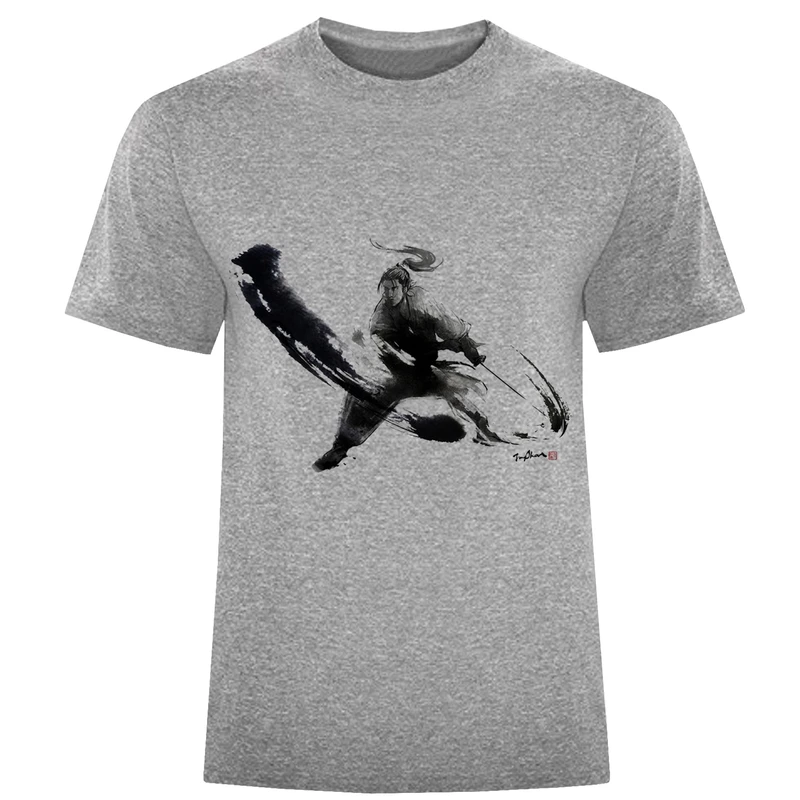 تی شرت آستین کوتاه مردانه مدل کاراته کار D207