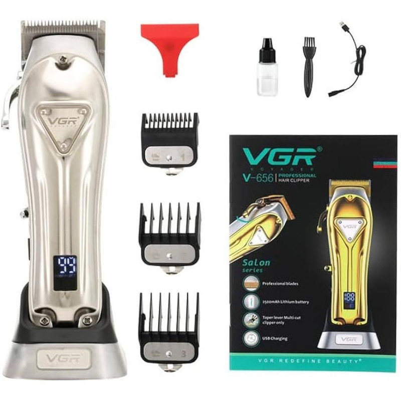 ماشین اصلاح موی سر و صورت وی جی ار مدل v-656 در ارزانترین فروشگاه اینترنتی ایران ارزان