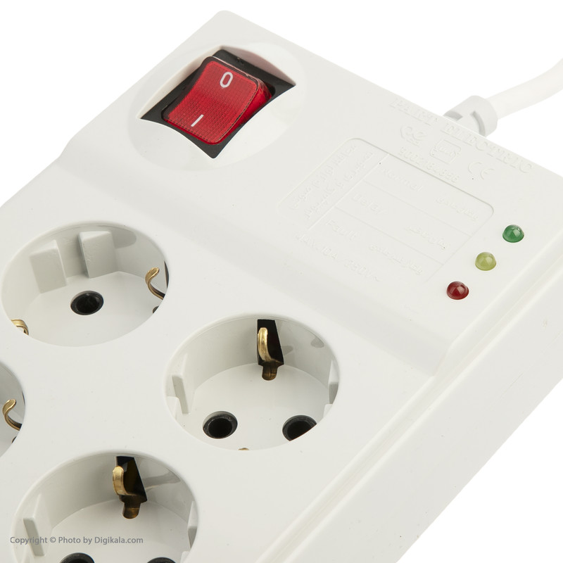 چندراهی برق و محافظ پارت الکتریک مدل PE773