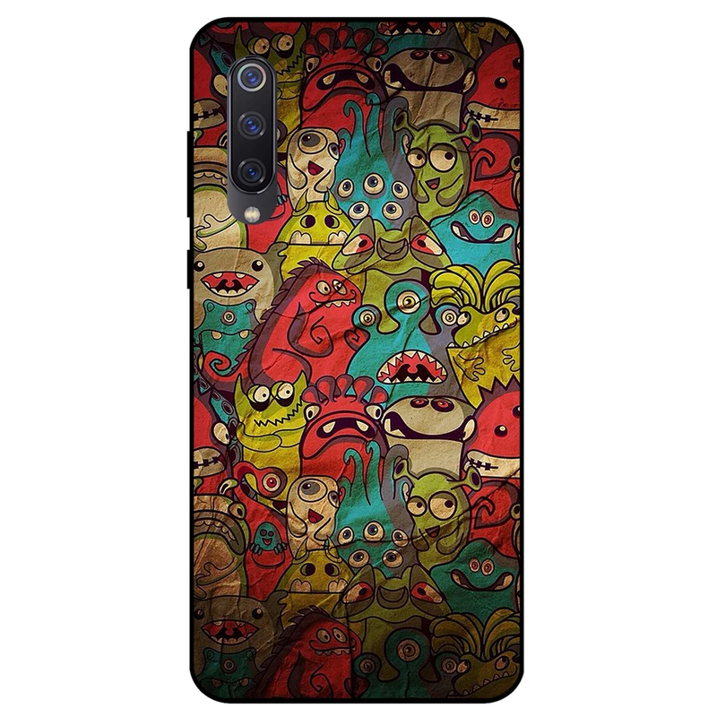 کاور مگافون طرح هیولا مدل 0101 مناسب برای گوشی موبایل شیائومی Mi 9 SE   