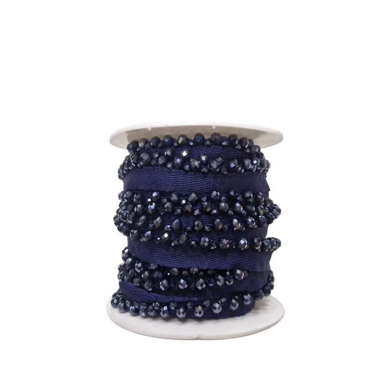 نوار یراق مدل کریستالی کد 111 طول  1 متر