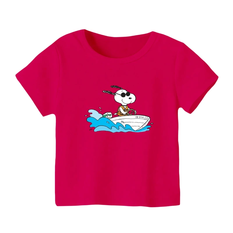 تی شرت آستین کوتاه بچگانه مدل اسنوپی کد ۶۲