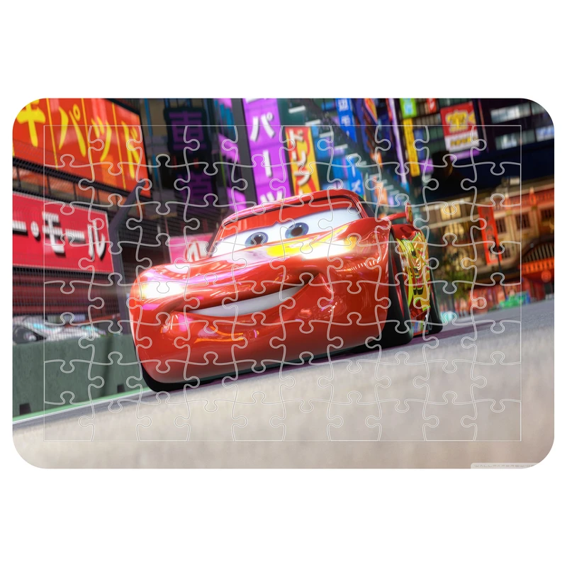 پازل 54 تکه اطلس آبی طرح کارتون ماشین مک کویین مدل P1749