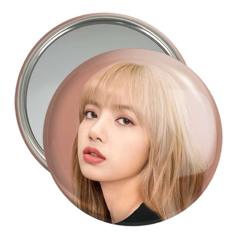 آینه جیبی خندالو مدل لیسا بلک پینک Black Pink کد 14254 آینه جیبی خندالو مدل لیسا بلک پینک Black Pink کد 14254