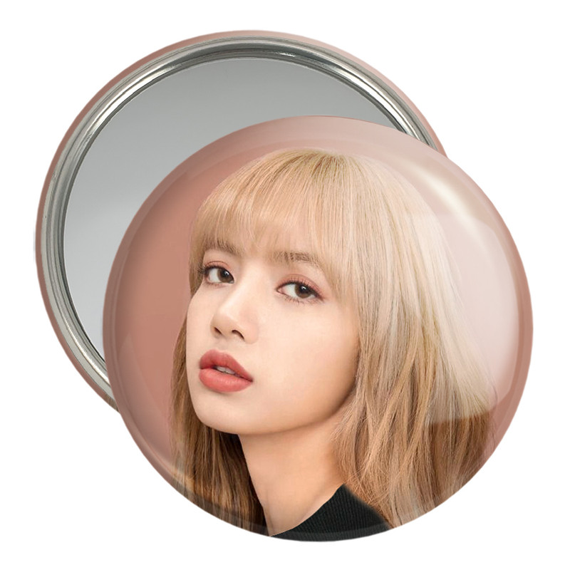 آینه جیبی خندالو مدل لیسا بلک پینک Black Pink کد 14254 آینه جیبی خندالو مدل لیسا بلک پینک Black Pink کد 14254