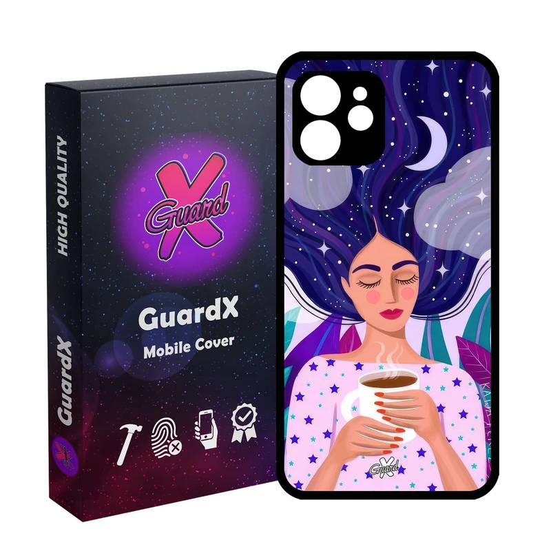 کاور گارد ایکس طرح Girl مدل Glass10658 مناسب برای گوشی موبایل اپل iPhone 12