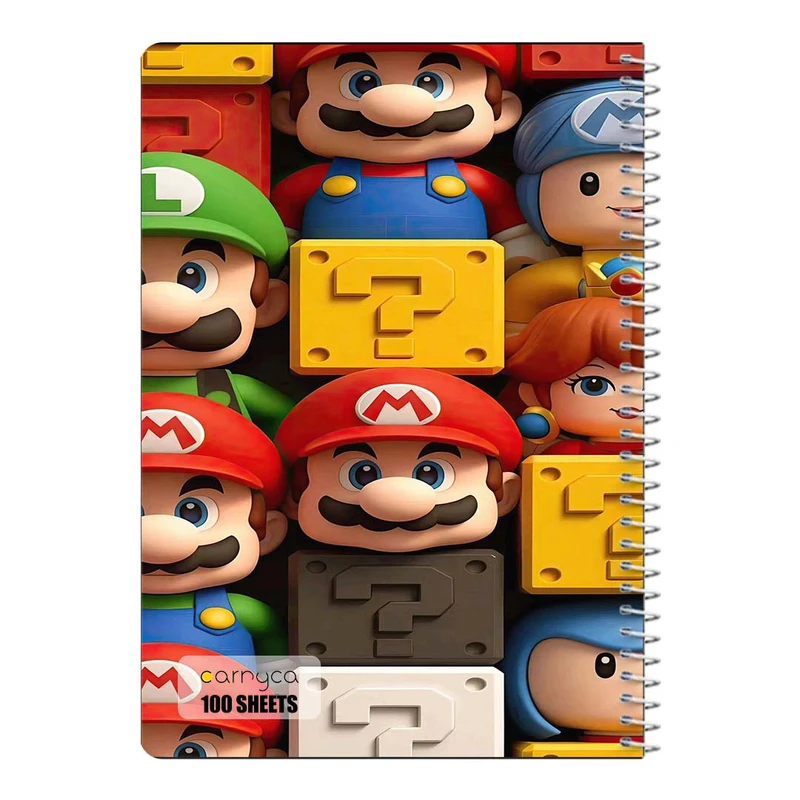 دفتر مشق 100 برگ سیمی کارنیکا طرح ماریو mario کد 68603