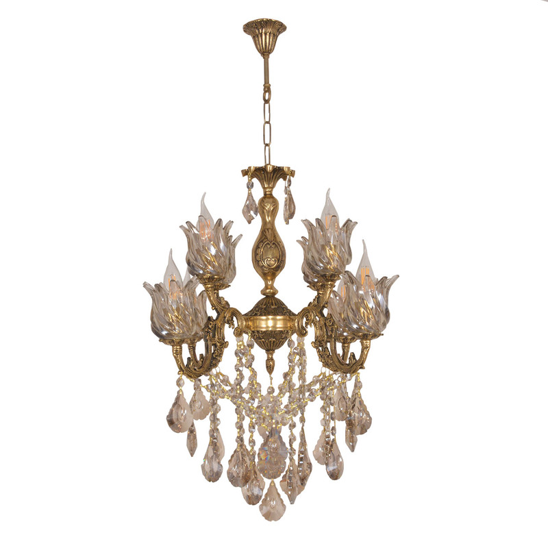 لوستر 8 شعله چشمه نور کد C2821/4+4