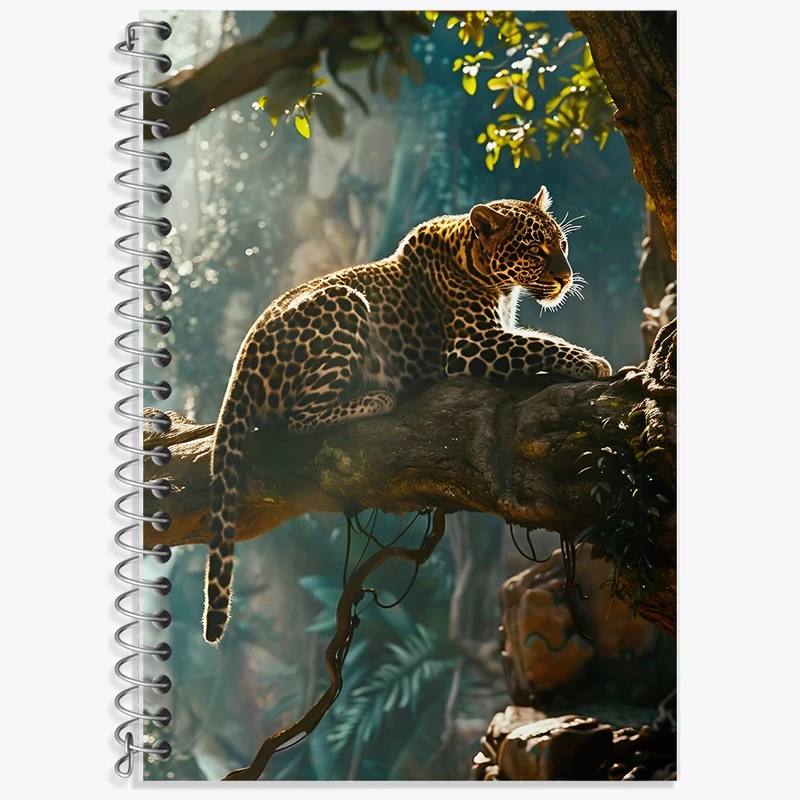 دفتر لغت 50 برگ خندالو طرح پلنگ کد F5885