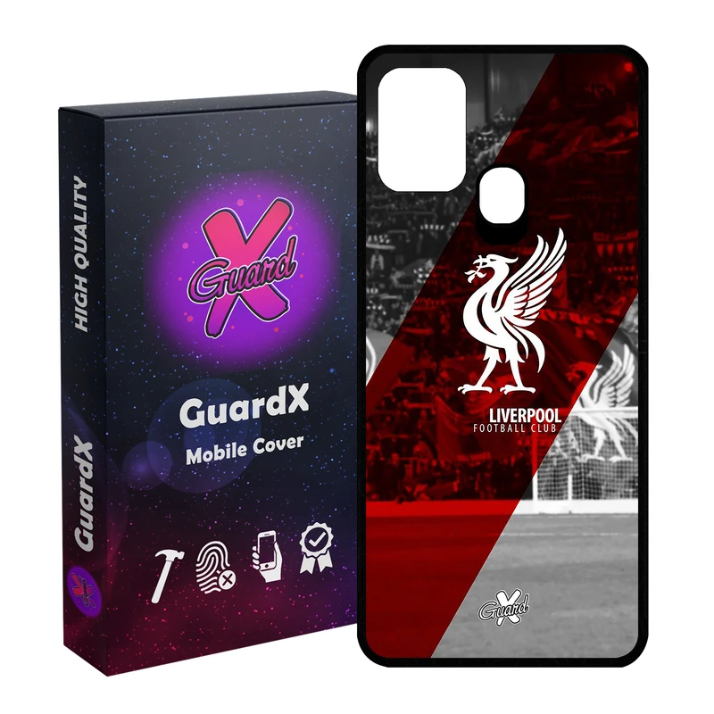 کاور گارد ایکس طرح Liverpool مدل Glass10045 مناسب برای گوشی موبایل سامسونگ Galaxy M31 / M31 Prime / F41