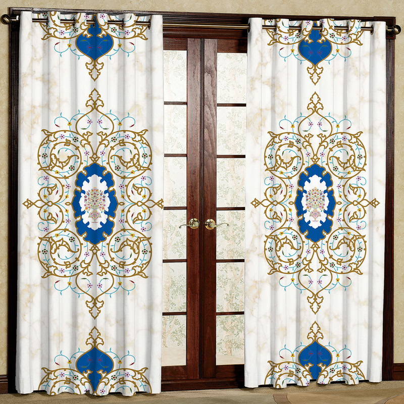 پرده مدل هازان پانچی کد 4229 سایز 140x200 سانتی متر