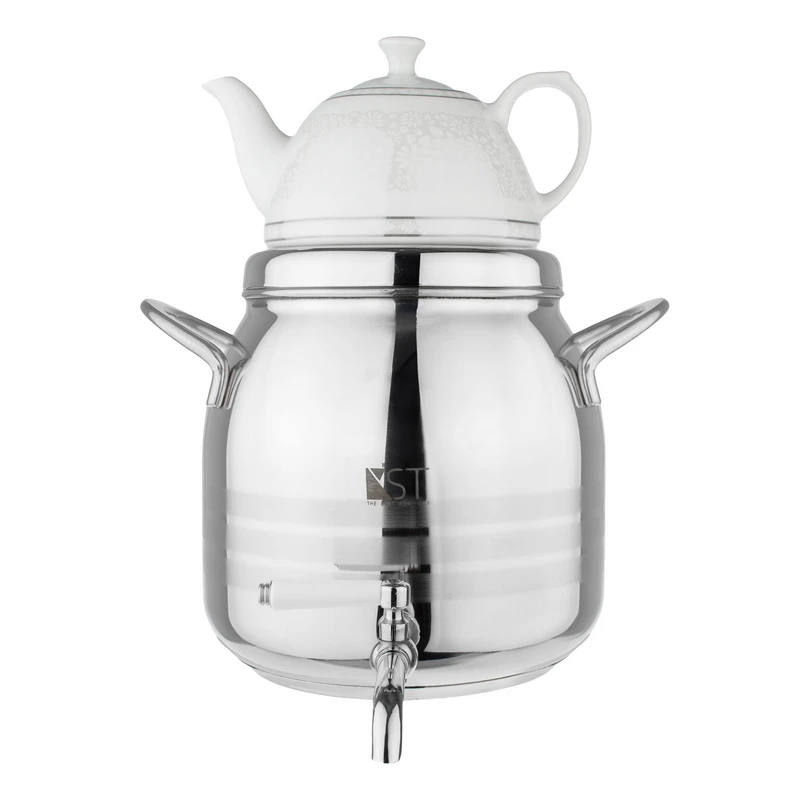 ست کتری و قوری کی اس تی مدل ویکتوریا شاین گنجایش کتری 5.5 لیتر گنجایش قوری 1 لیتر