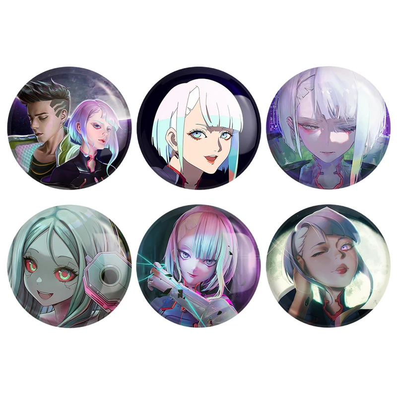 پیکسل خندالو مدل انیمه سایبرپانک Cyberpunk کد 1501B مجموعه 6 عددی