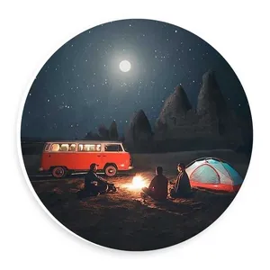   دیوارکوب طرح  فولکس واگن و شب پرستاره مدل wtb820